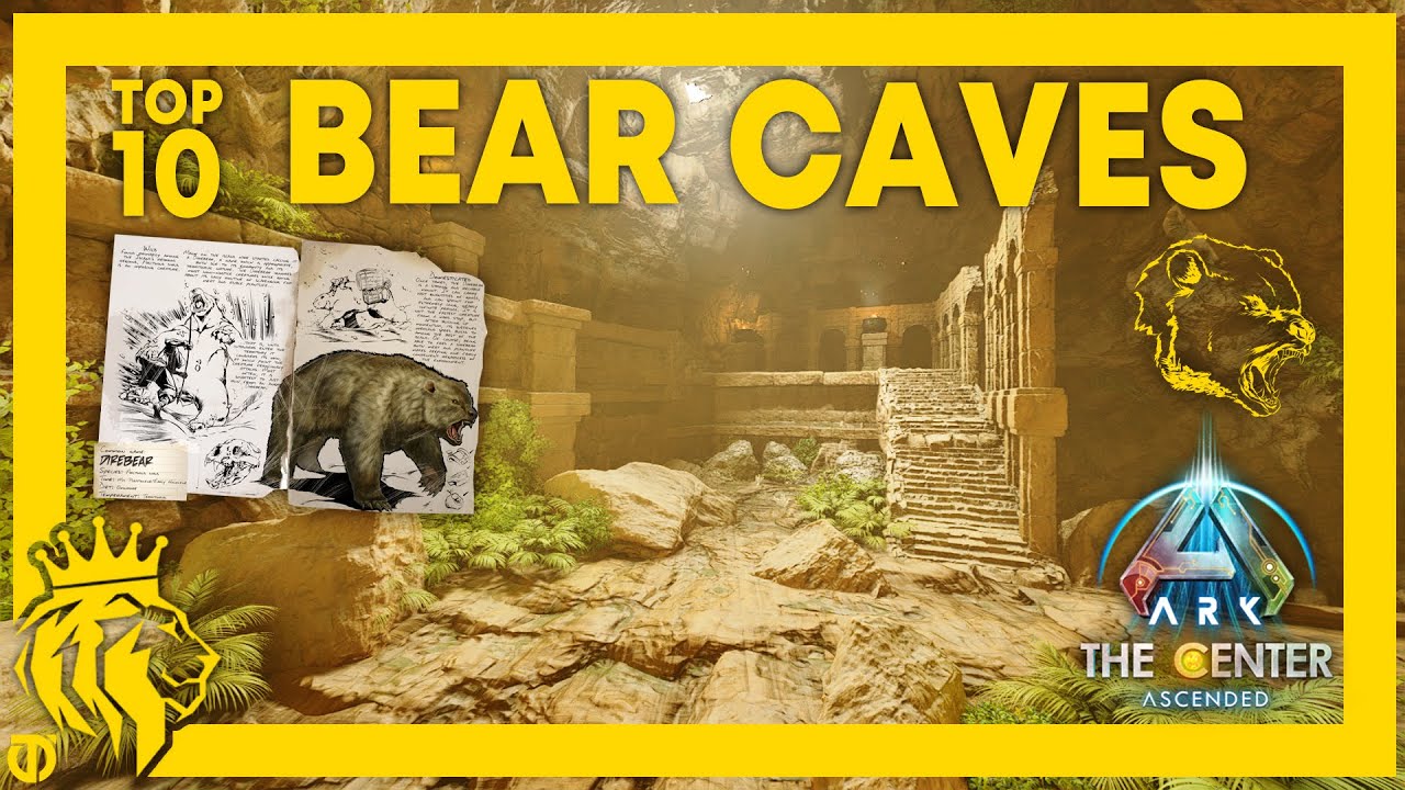 TOP 10 BEAR CAVES on The Center! | ARK: Survival Ascended