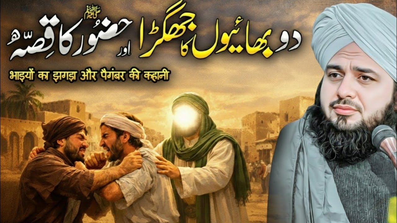 2 Bhaiyon Ka Jhagra Aur Huzoor ﷺ Ka Faisla | Ibratnaak Waqia | Peer Ajmal Raza Qadri bayan 