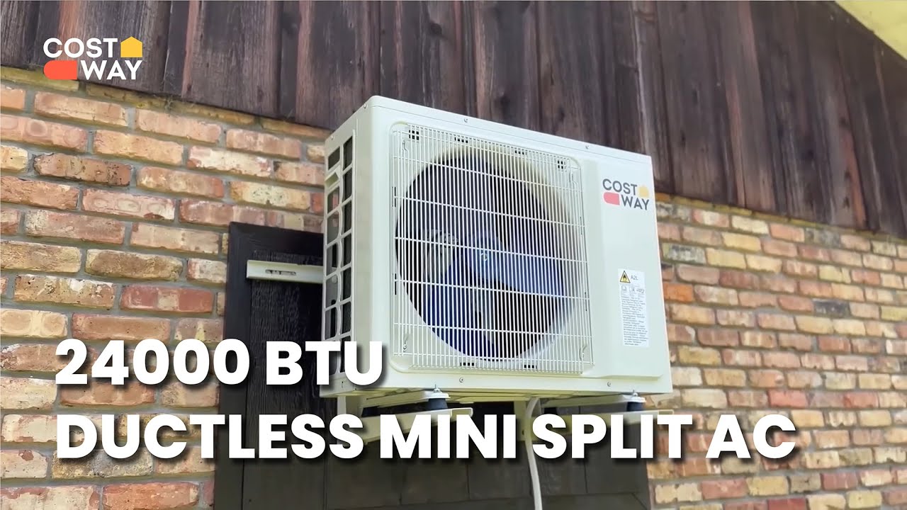 24000 BTU Ductless Mini Split Air Conditioner & Heater #costway #minisplit #costwayminisplitac