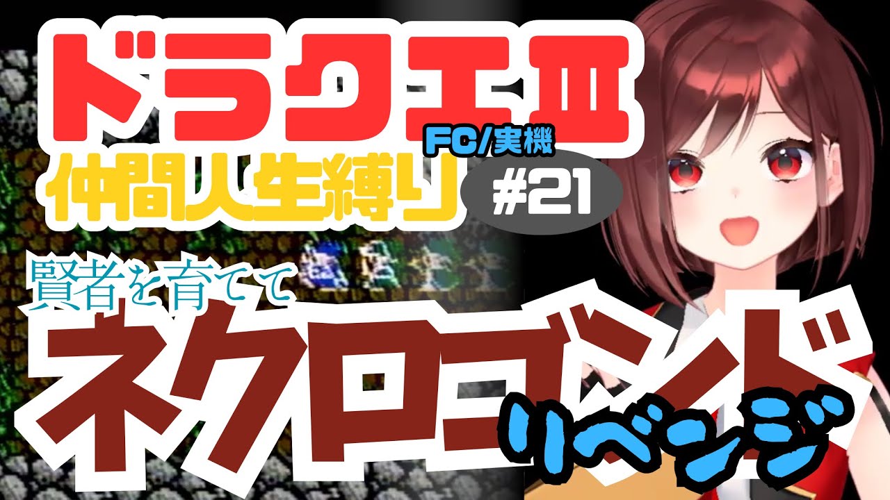 【FC版DQ3】仲間人生縛り 本人まとめ 賢者を育てて「ネクロゴンド」リベンジ｜PART21【宇賀神八切】