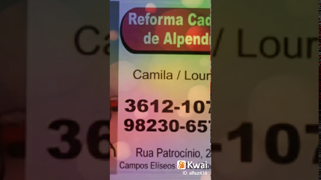 CADEIRAS Rua Patrocinio 2.120 Campos El&iacute;sios 98230.6578☎️3612.1070