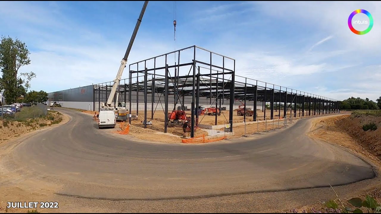 Construction du bâtiment des Pompes à chaleur intuis - Feuquières-En-Vimeu