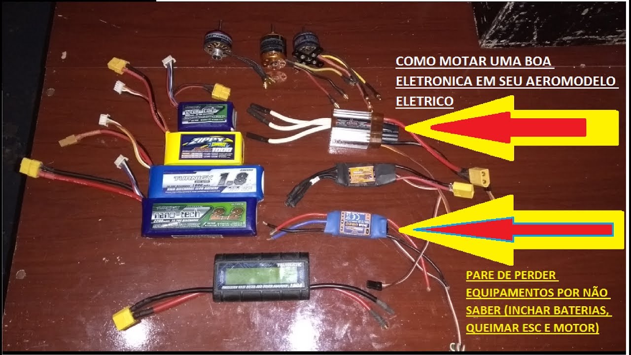 VÍDEO AULA COMO SABER A MELHOR ELETRÔNICA PARA SEU AEROMODELO