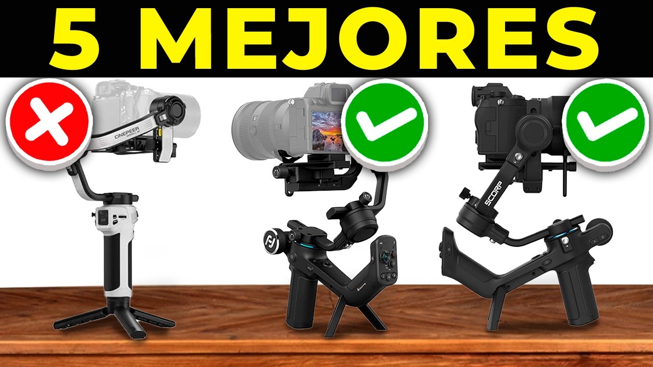 😮 Los 5 MEJORES GIMBAL Para CÁMARA 2025 | ESTABILIZADORES Para Cámaras