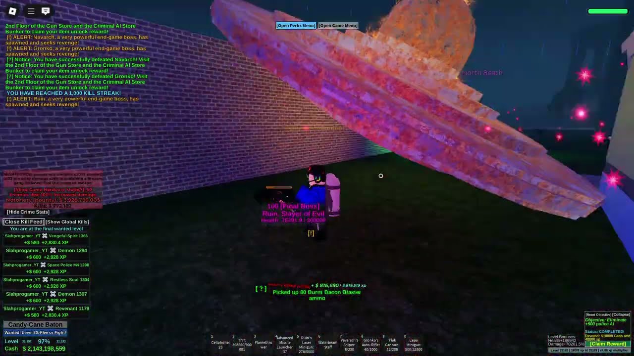 Roblox Infamy - Bank Robbery + Wanted Level 30 Rampage & Escape