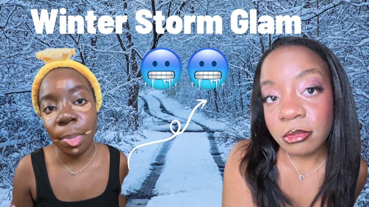 Trapped by the Winter Storm ❄️ ￼| Makeup & Chill Talk