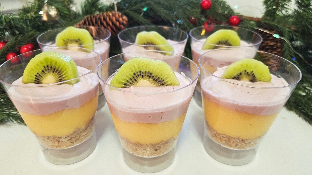 Postre en Vaso Navideño - Limón y Frambuesa- SilvanaCocina🎅🎄🤶