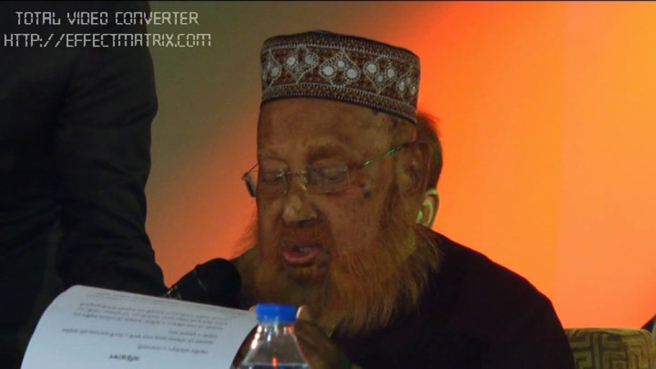 OPENING REMARKS BY ALLAMA PIR MOHAMMAD SAIFUDDIN SIDDIQUE