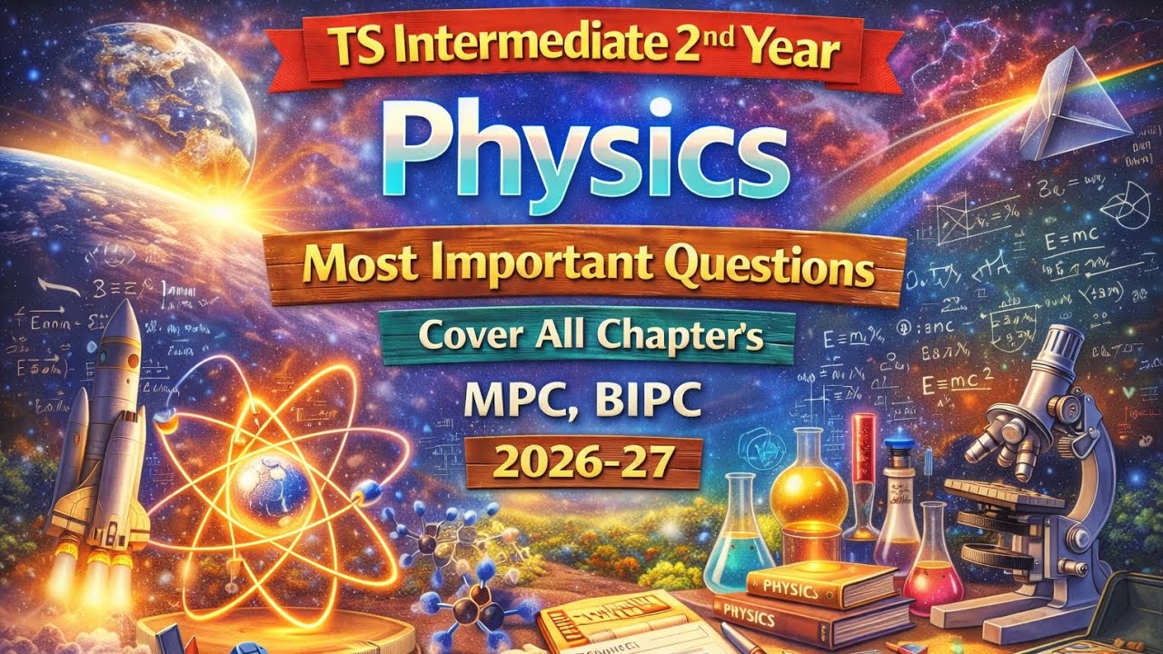 TS Intermediate 2nd Year | Physics | Most Important Questions | All Chapters | MPC & BIPC | 2026-27