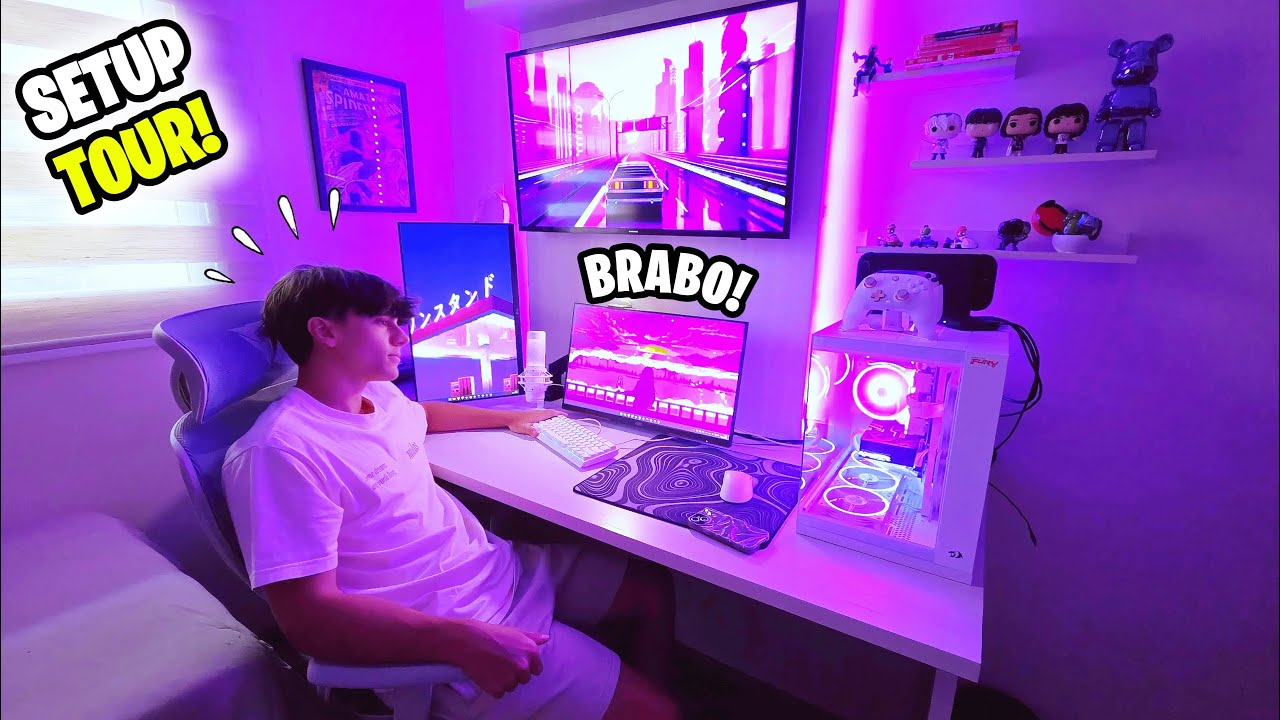 TOUR pelo SETUP GAMER do meu Amigo YOUTUBER (Muito Brabo🎮)