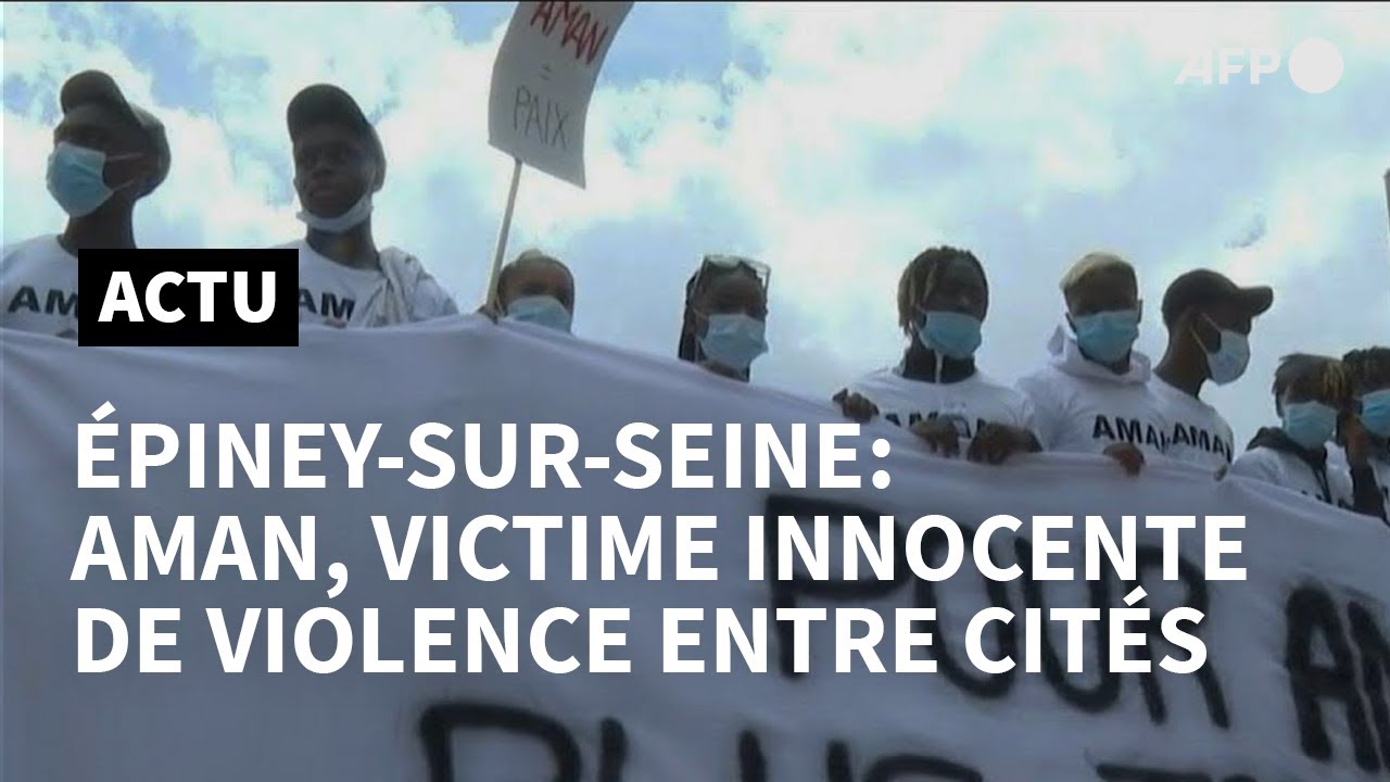 Marche blanche à Epinay-sur-Seine en hommage à Aman, tué par un tir aveugle | AFP