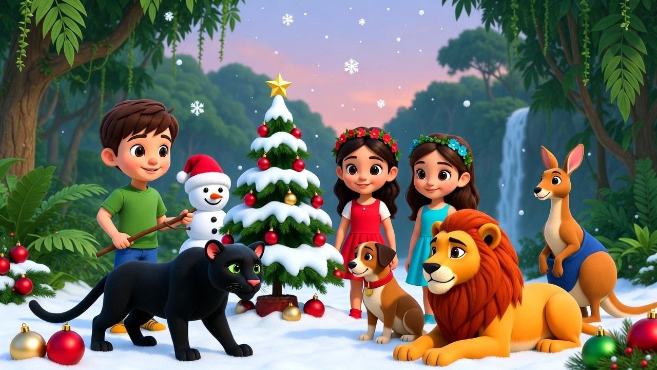 Snow is Falling, Christmas Cheer Rhyme ❄️🎄🎵 | Christmas Song