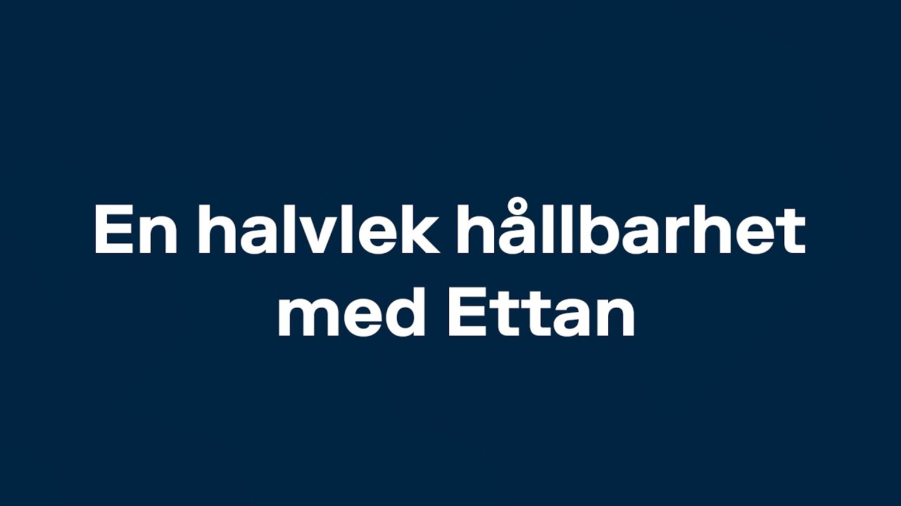 En halvlek hållbarhet med Ettan