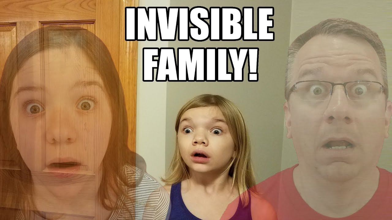 Invisible Family!  Invisible Sisters & Dad! Power of Invisibility Works