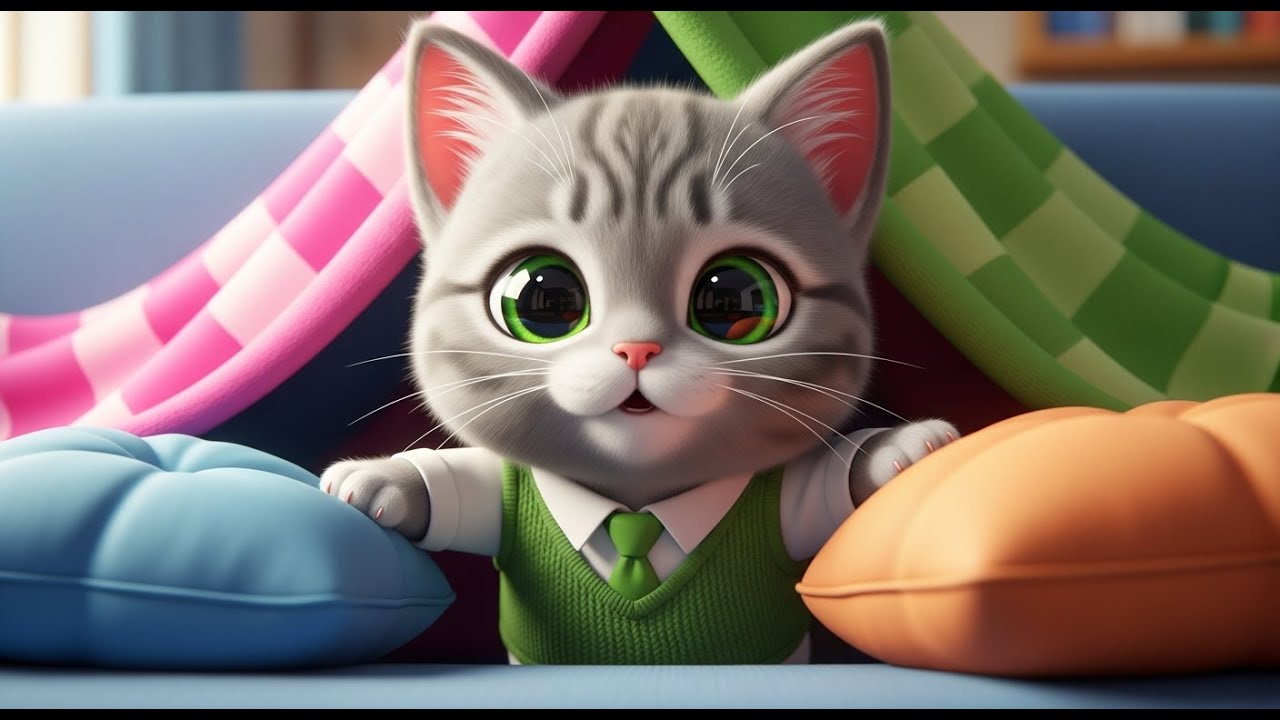 Tiny Cat's Epic Hide-and-Seek: Adorable Feline Fun!