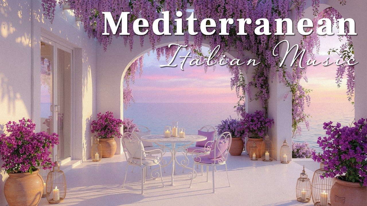 Velvety Italian & Mediterranean Vibes 🎶 2+ Hours of Amalfi Coast & Lake Como Peace 4K