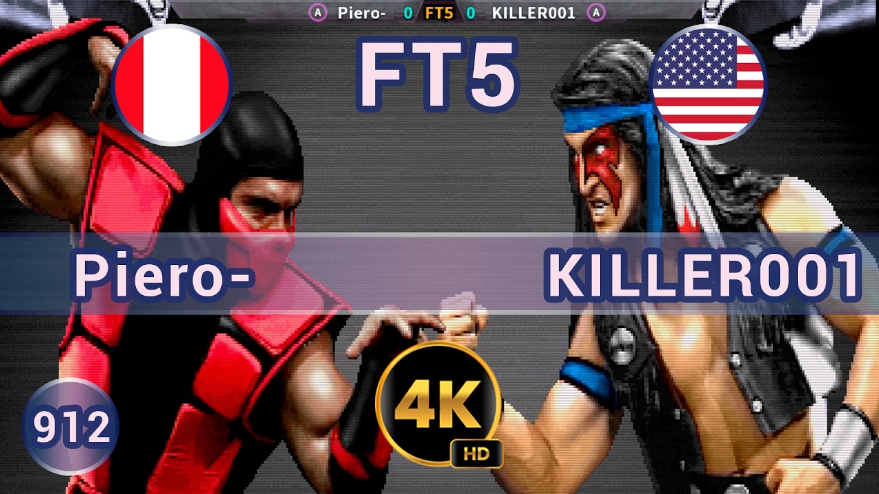 UMK3 - 🇵🇪 Piero- vs KILLER001 🇺🇸 FT5 / 4K 60 FPS #umk3 #ultimatemortalkombat3 #team99hits #fightcade