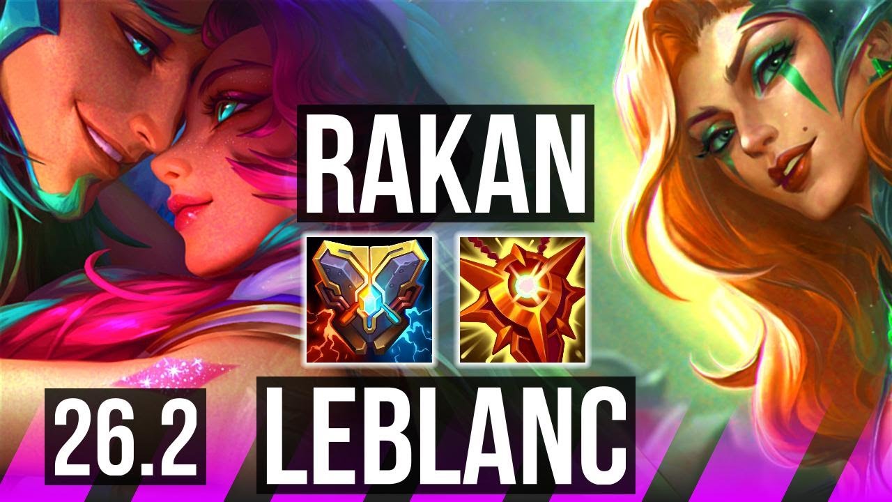 RAKAN & Varus vs LEBLANC & Ezreal (SUP) | Good KDA: 8/1/14 | KR Diamond | 26.2