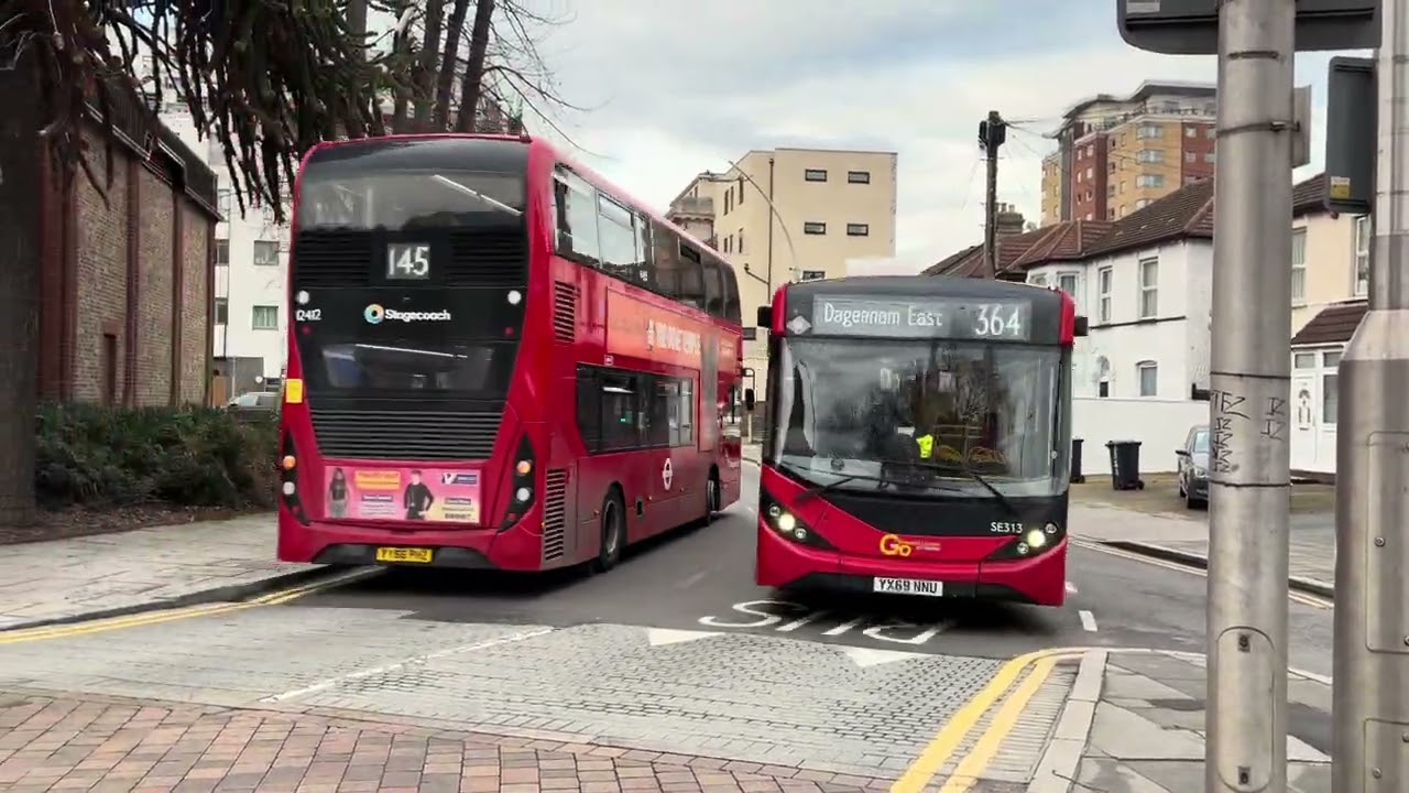 Buses at Ilford Redbridge library 18/01/26