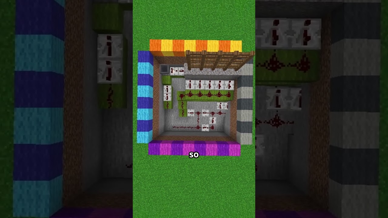 Das einfachste Burgtor in Minecraft nur mit Redstone