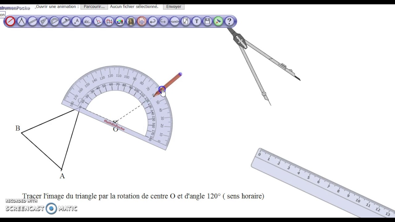Tracer l'image d'une rotation
