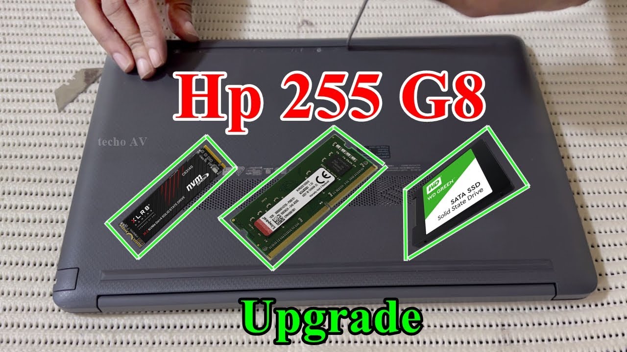 HP 255 G8 M.2 NVMe SSD Upgrade | Ram and SSD Upgrade Options | AMD Ryzen | Disassembly