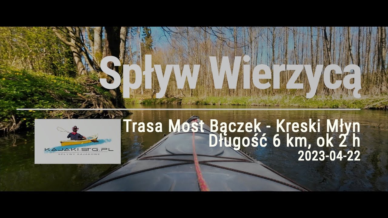 Spływ Wierzycą Bączek- Kręgski Młyn  2023