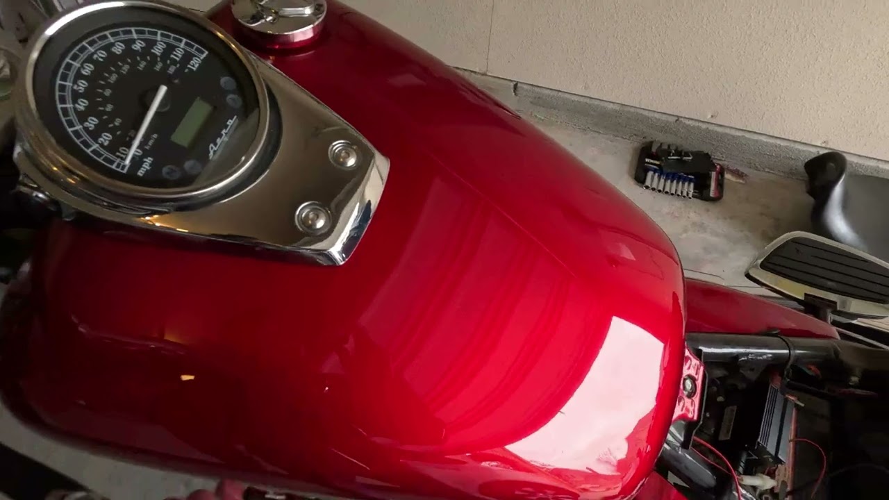 Speaker installation : Honda Shadow