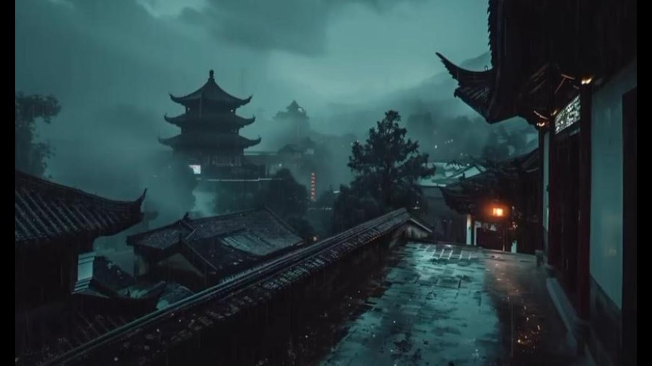 Rain White Noise 🌧️ Heavy Night Rain for Deep Sleep (11 Hours)