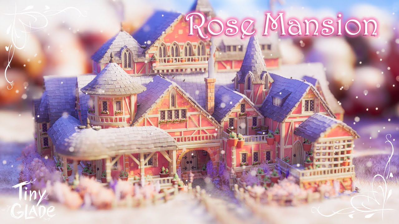 Rose Mansion | Tiny Glade Longplay ASMR for Sleep 😴 | No Commentary, No Music