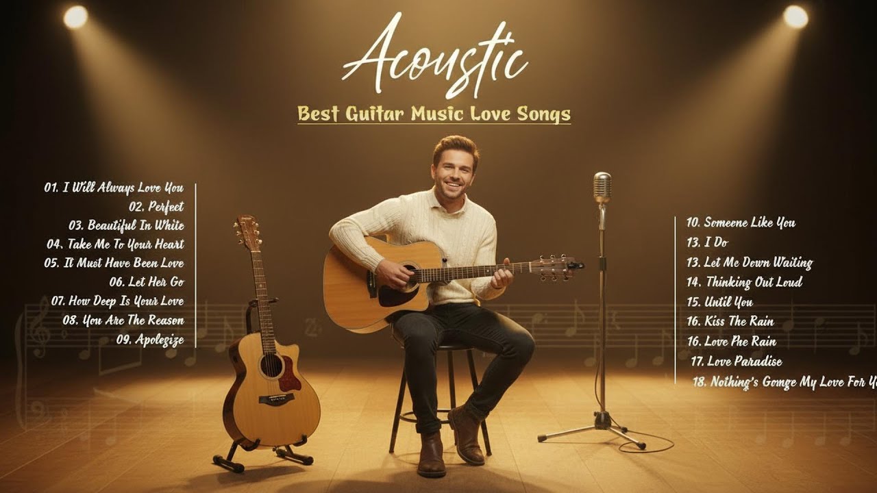 Soft Acoustic Guitar Love Songs - The Best Romantic Guitar Music Collection for Relaxation