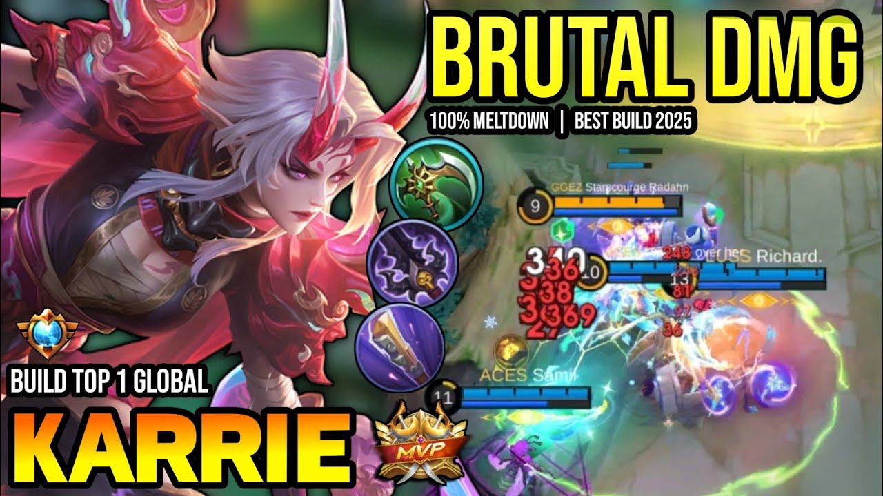 KARRIE BEST BUILD 2025 | BUILD TOP 1 GLOBAL KARRIE GAMEPLAY | MOBILE LEGENDS✓
