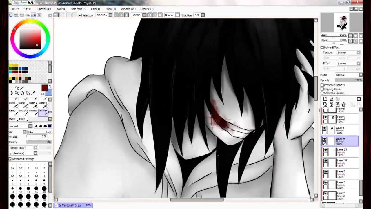 [SpeedPaint] - Jeff The Killer :iNSaNiTY: