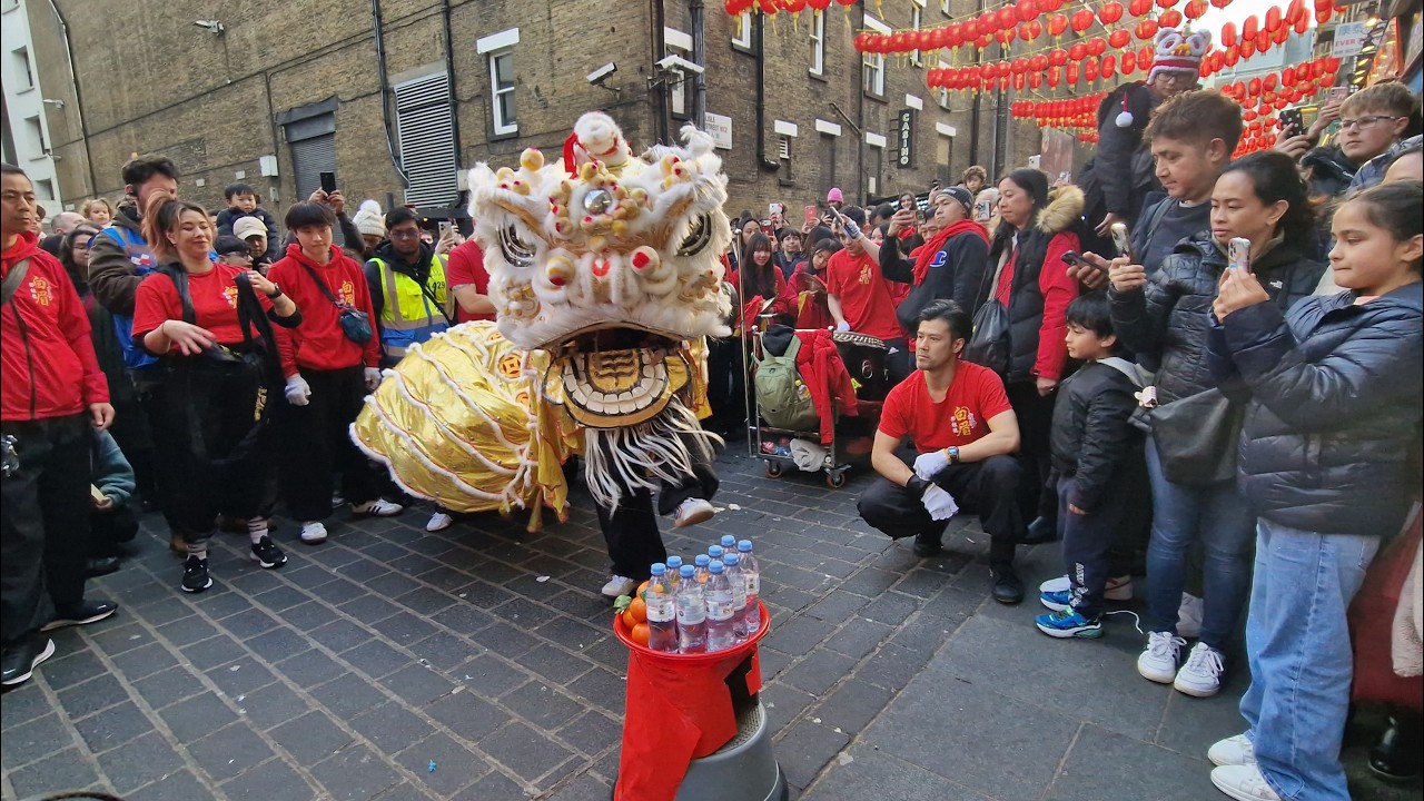 Lion Dance by Tang's Pak Mei | CNY 2026 | See Woo, Chinatown London