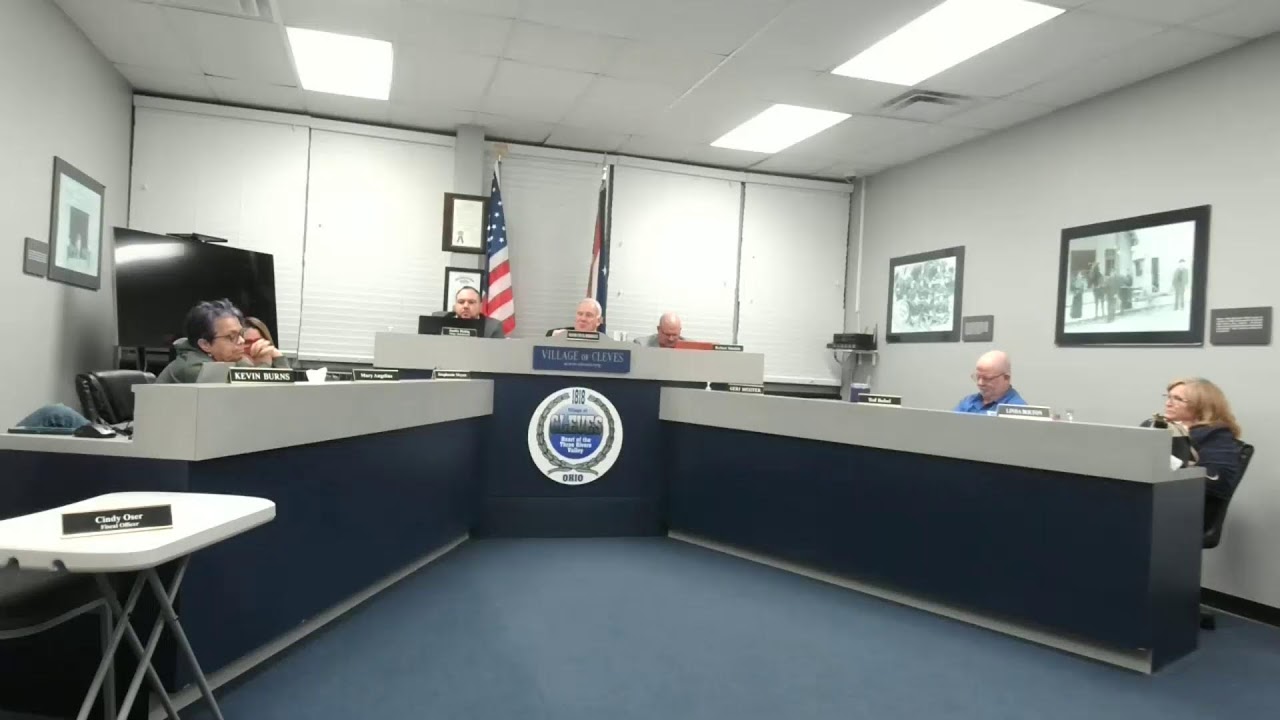 Village of Cleves Village Council Meeting After Executive Session- January 14, 2026