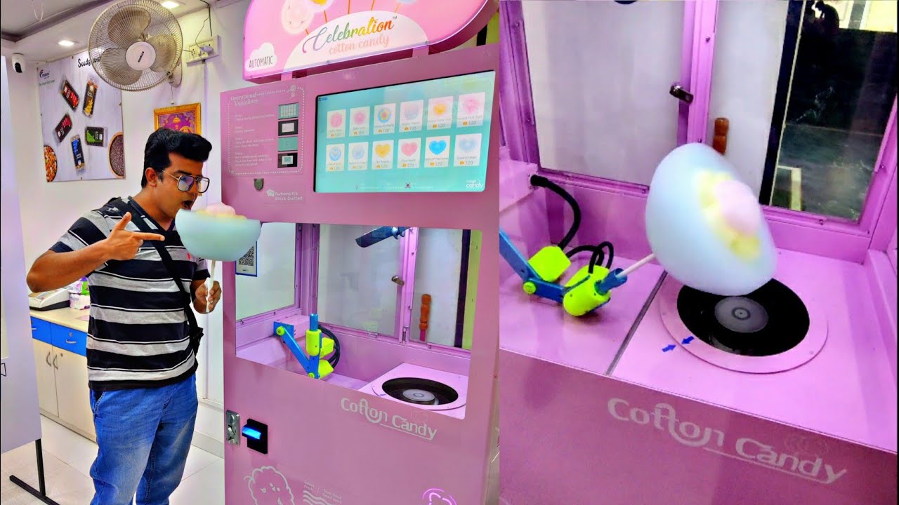 बुढ़िया के बाल बनाने की मशीन | Fully Automatic Cotton candy Machine