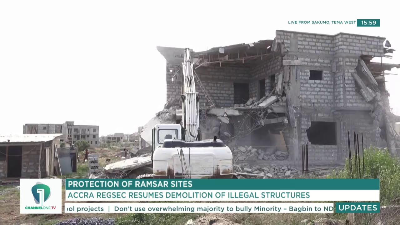 LIVE: Tema Ramsar Demolition Exercise — REGSEC & National Security Resume Enforcement Operations