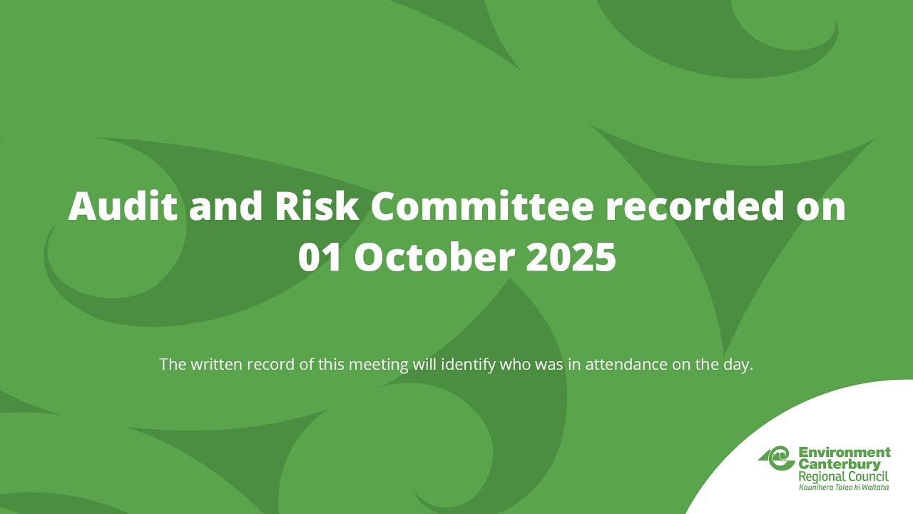 Audit and Risk Committee 01 October 2025