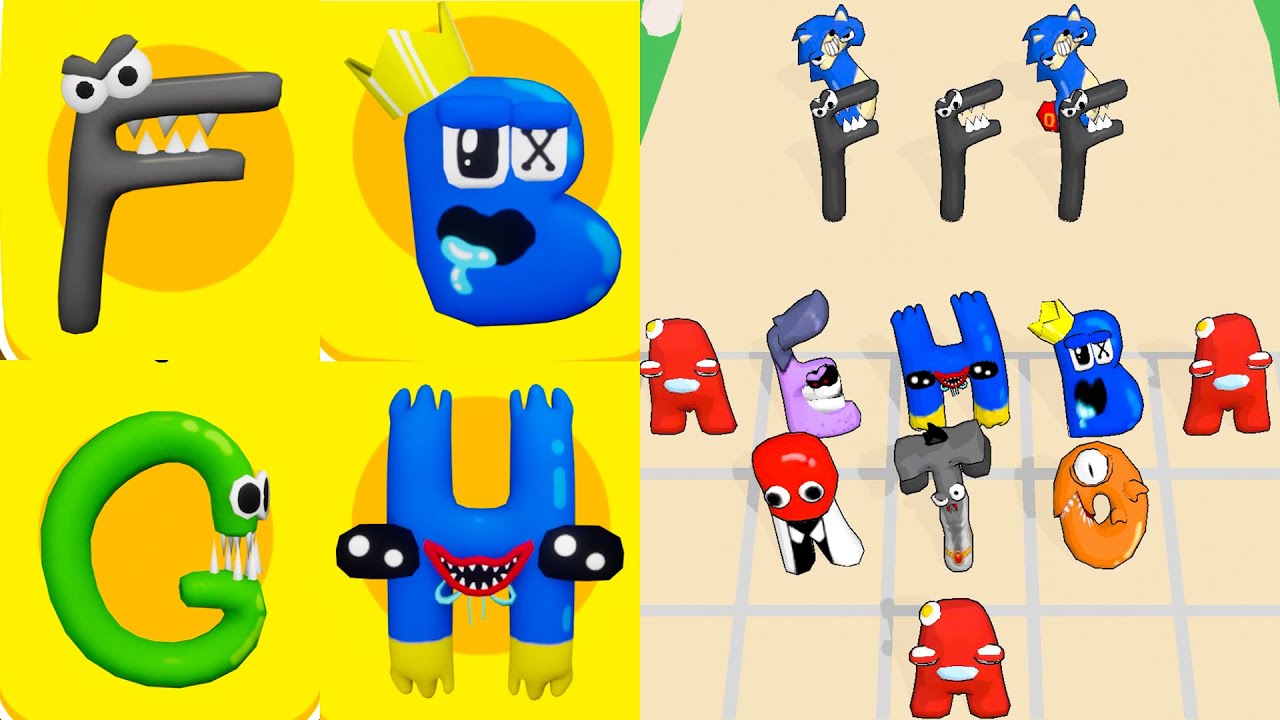 ALPHABET MERGE: MONSTER LORE ( A-Z ) Battle GamePlay - iOS, Android Part 1