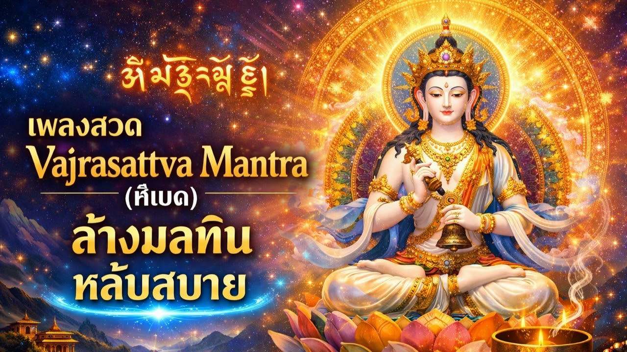 บทสวดพระวัชรสัตว์ 100 พยางค์ ชำระล้างกรรม จิตบริสุทธิ์ #100จบ