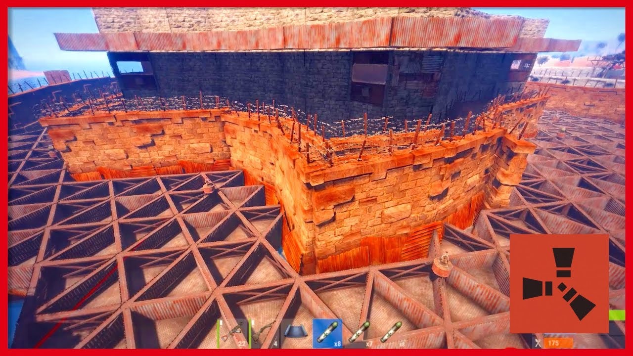 Rust Raids: IMPOSSIBLE BASE TO BUILD ON?