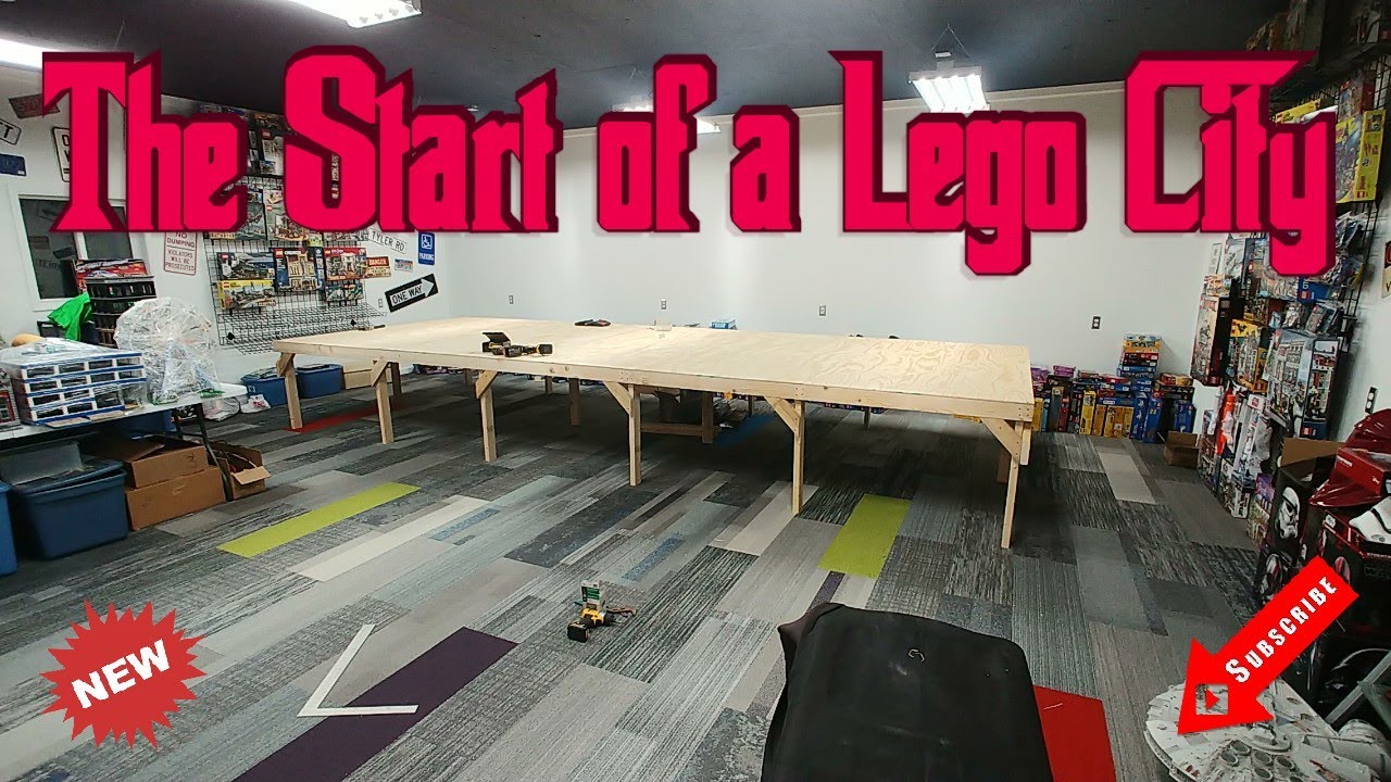 Building my lego city table.