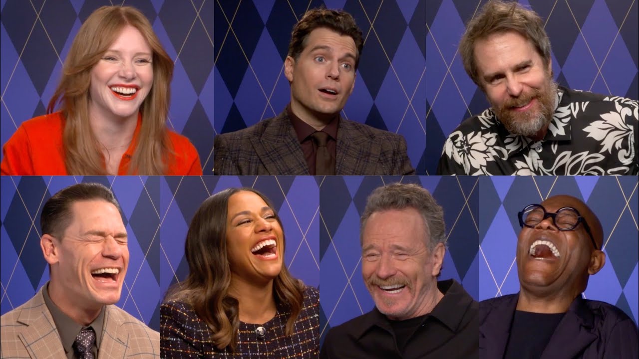 ARGYLLE Hilarious Cast Interview | Cavill, Howard, Rockwell, Cena, Cranston, Jackson, DeBose