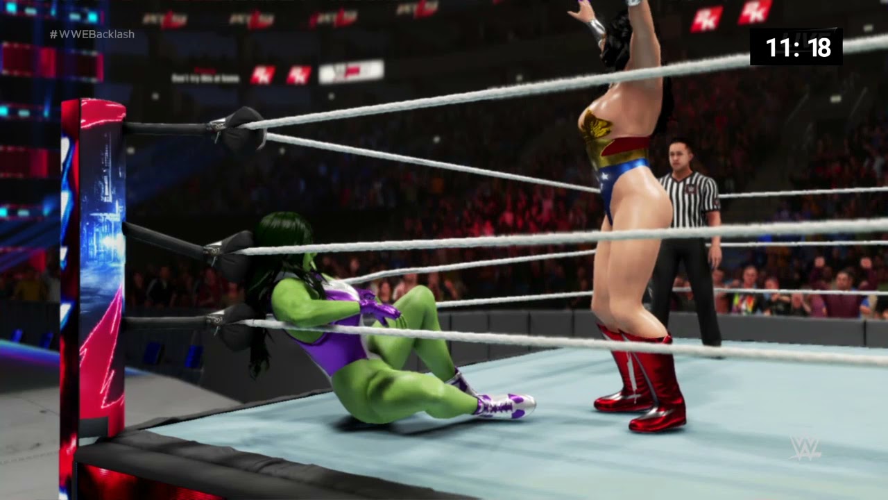 (REVENGE)  WONDER WOMAN VS SHE-HULK ( iron man IN YO FACE match )