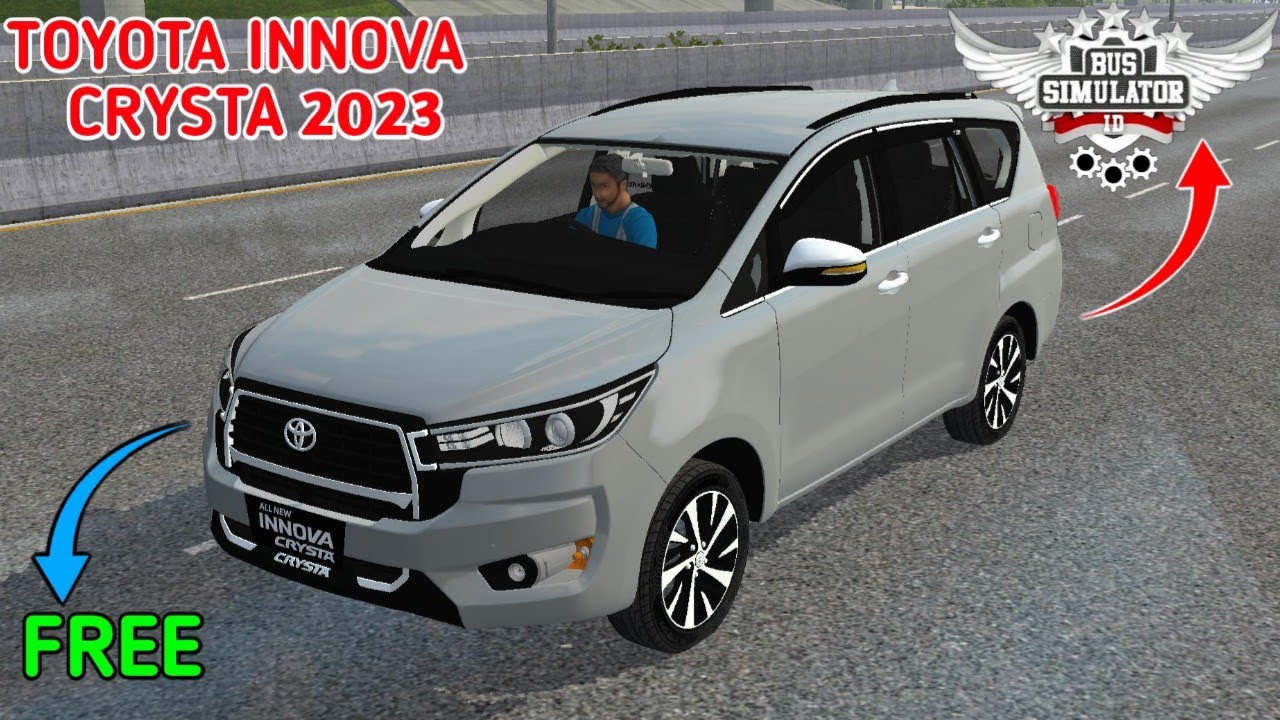 TOYOTA INNOVA CRYSTA 2023 FOR BUS SIMULATOR INDONESIA BUSSID FREE DOWNLOAD