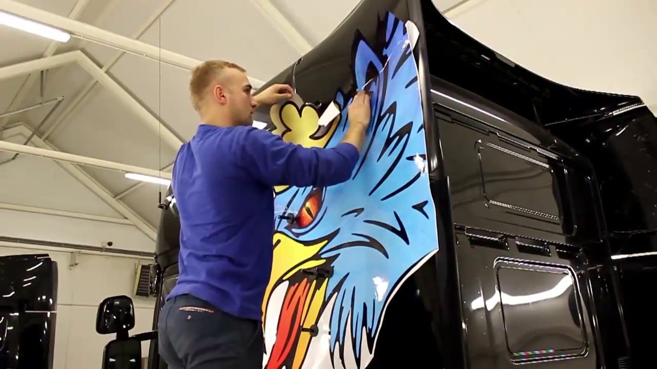 Tuning wizualny Scania R440 - video z realizacji projektu vinyl wrapping / oklejanie folią