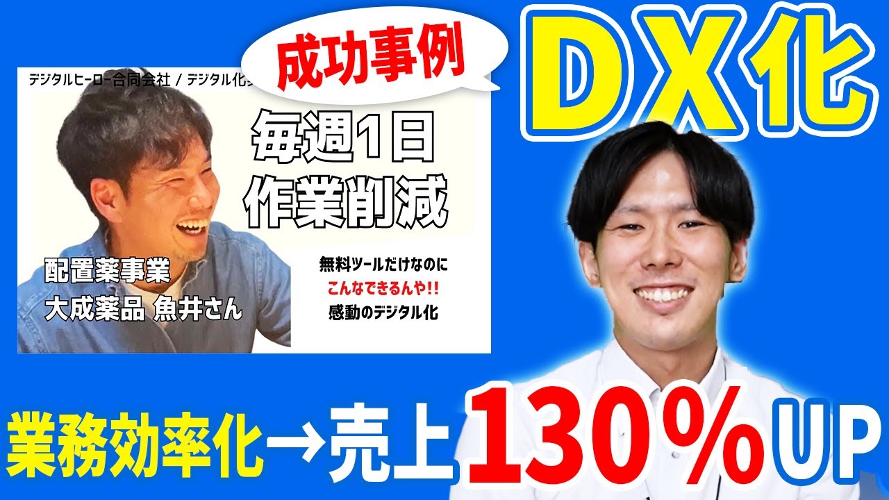 【DX成功事例】無駄な作業はゼロに！売上向上にも繋がる業務効率化を公開！