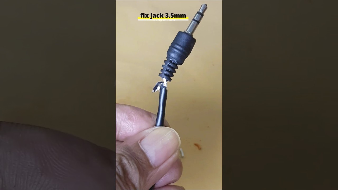 fix jack 3.5mm TRS plug connector is so easy