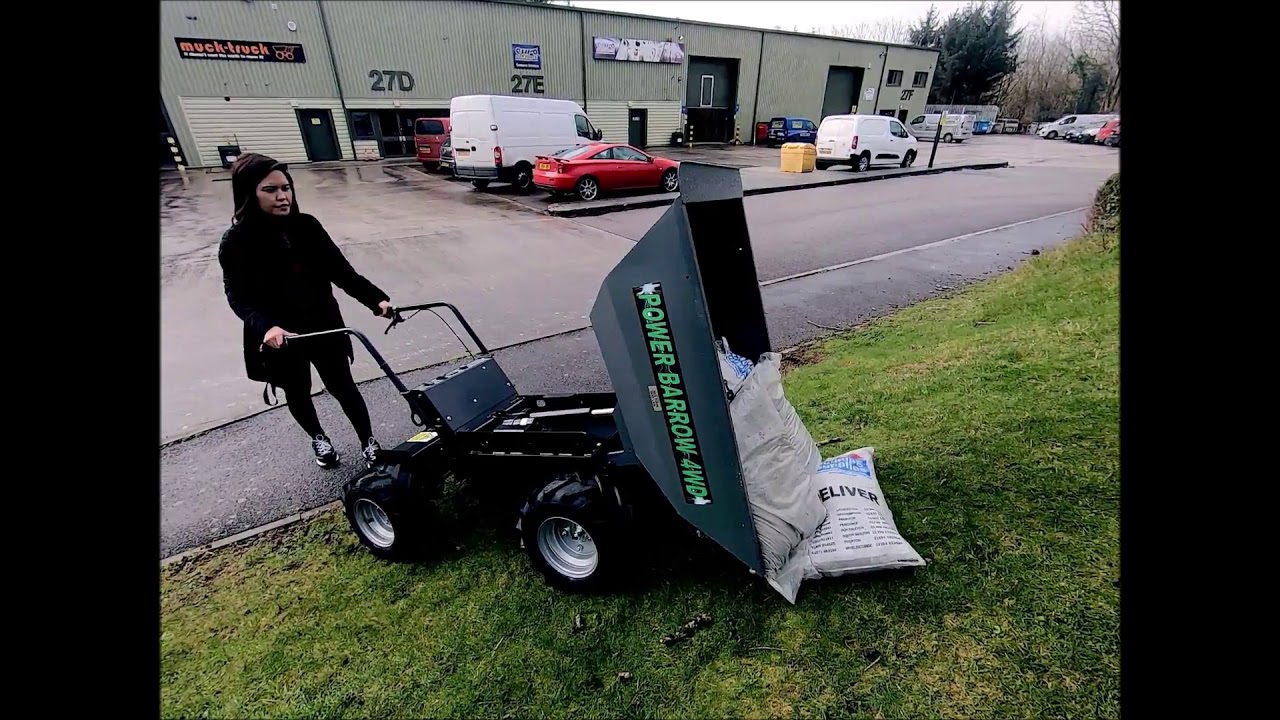 Neue Schubkarre Powerbarrow 4WD, akkubetrieben, von Muck-Truck