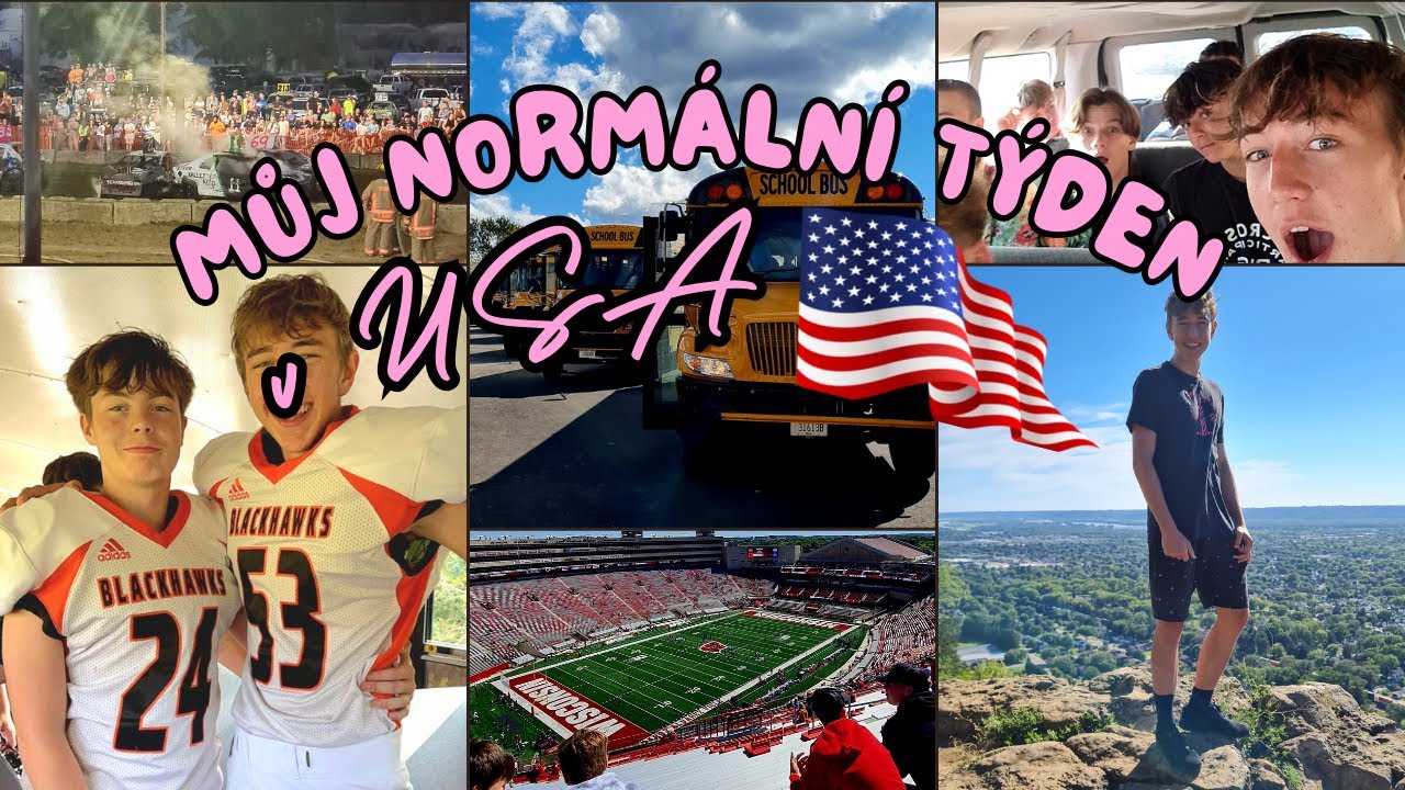 Můj Týden v USA na Americké High School | Život Exchange Studenta!! #exchangestudent